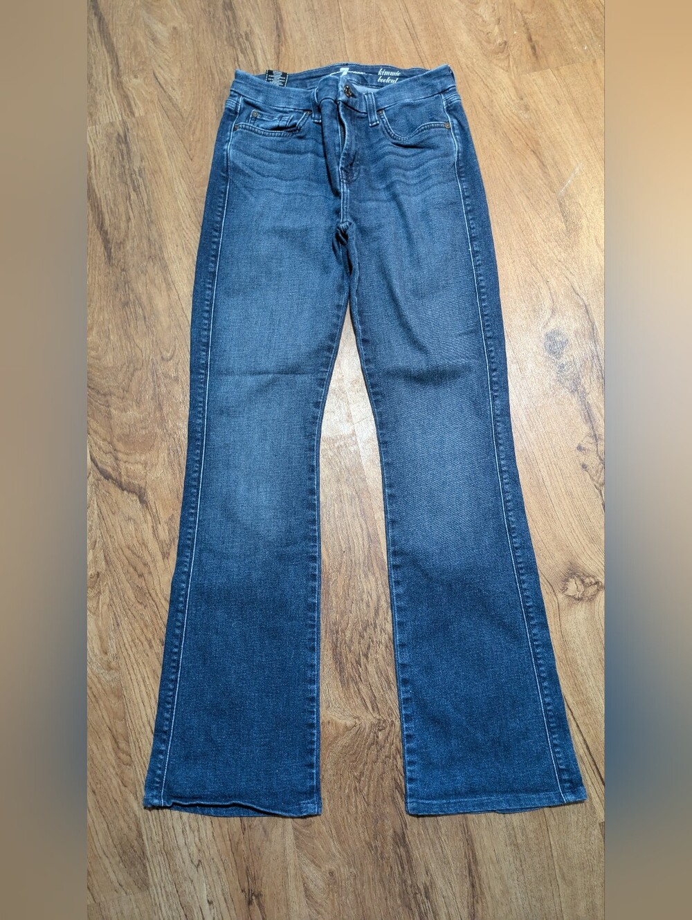 7 For All Mankind Flare Jeans Blue Flare Jeans Waist 28 Like New
